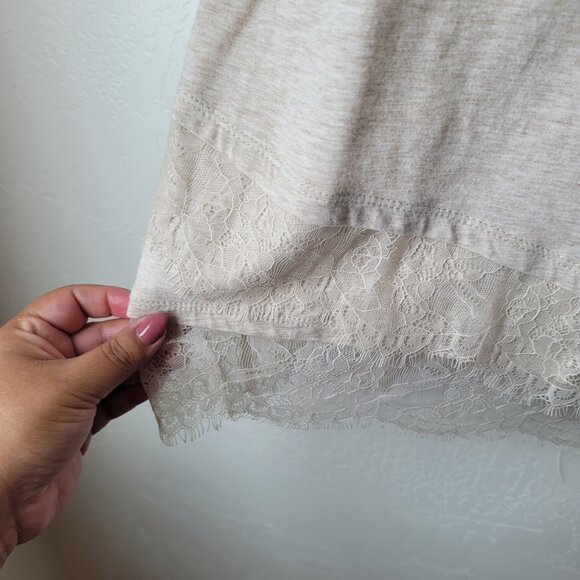 Lane Bryant Plus Size Lace Hem Blouse - Picture 2 of 8